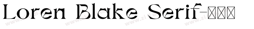 Loren Blake Serif字体转换